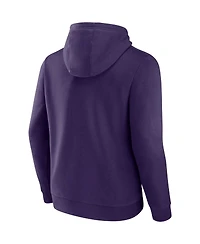 Men's Fanatics Purple Baltimore Ravens Between the Pylons Pullover Hoodie