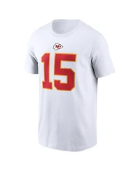 Men's Nike Patrick Mahomes White Kansas City Chiefs Player Name and Number T-shirt