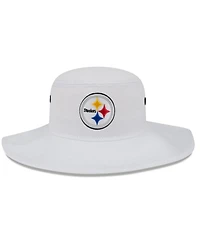 Men's New Era White Pittsburgh Steelers 2023 Nfl Training Camp Panama Bucket Hat