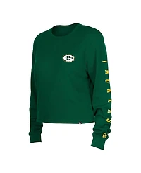 Women's New Era Green Bay Packers Thermal Crop Long Sleeve T-shirt