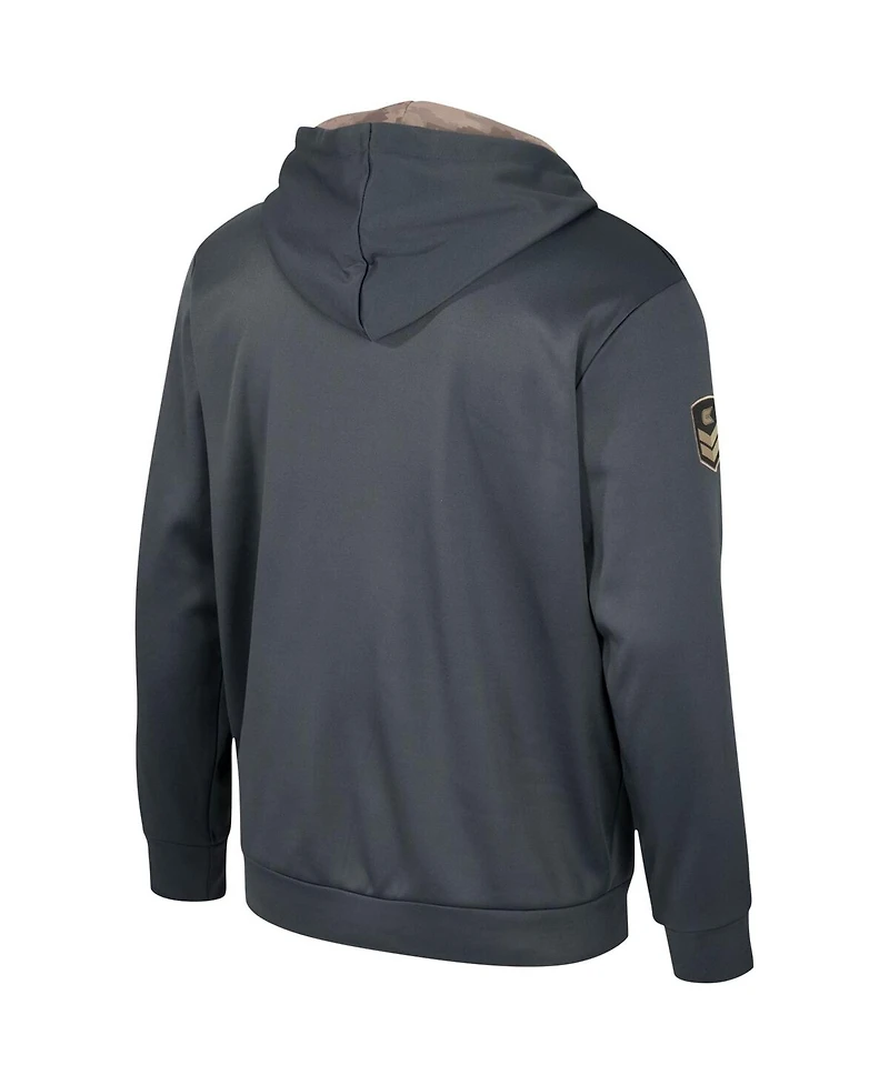 Men's Colosseum Charcoal Iowa Hawkeyes Oht Military-Inspired Appreciation Pullover Hoodie