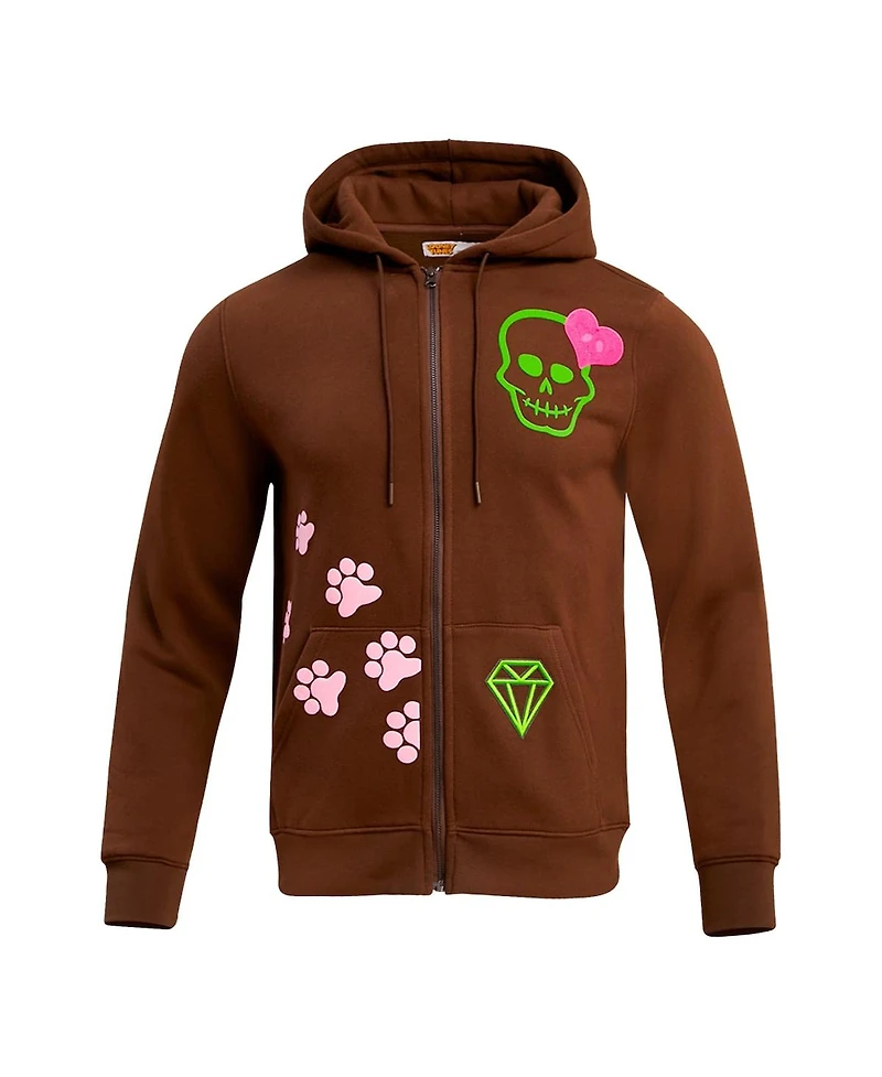 Men's and Women's Freeze Max Brown Looney Tunes Sylvester Full-Zip Hoodie