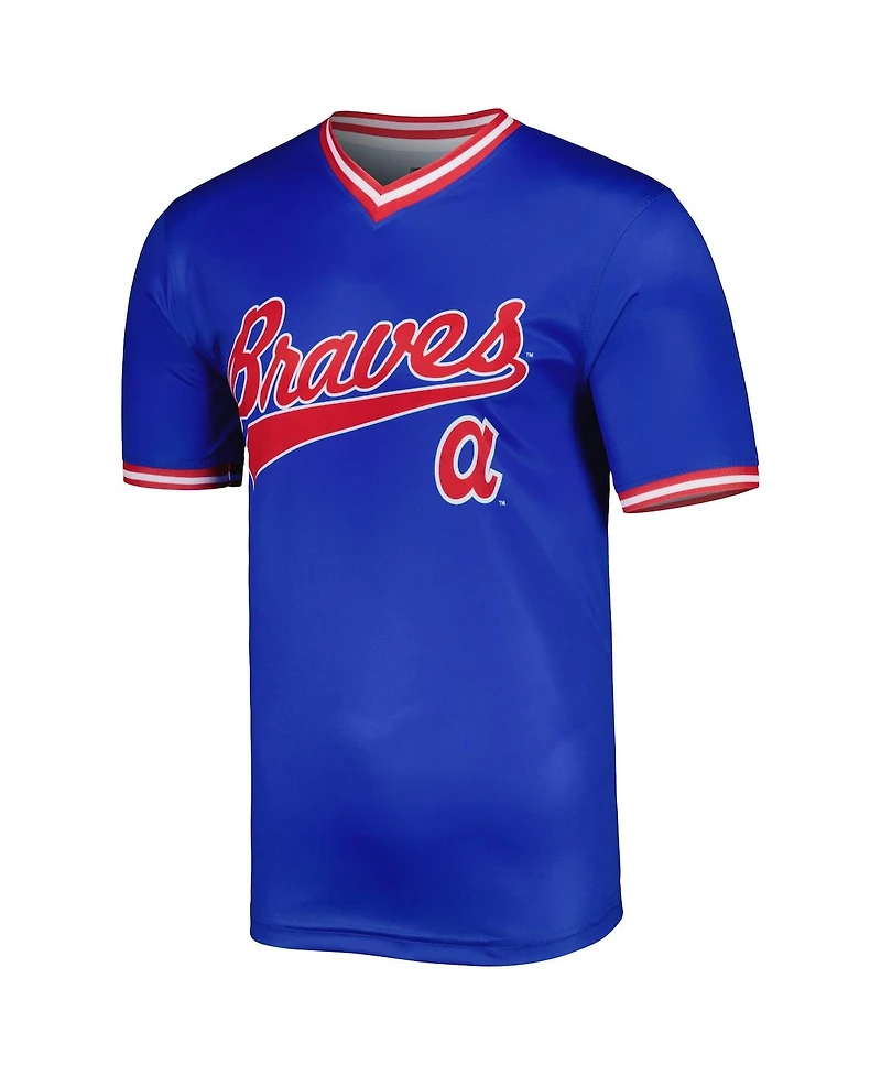 Men's Stitches Royal Atlanta Braves Cooperstown Collection Team Jersey