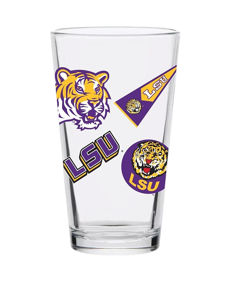 Lsu Tigers 16 Oz Medley Distressed Vintage-Like Pint Glass