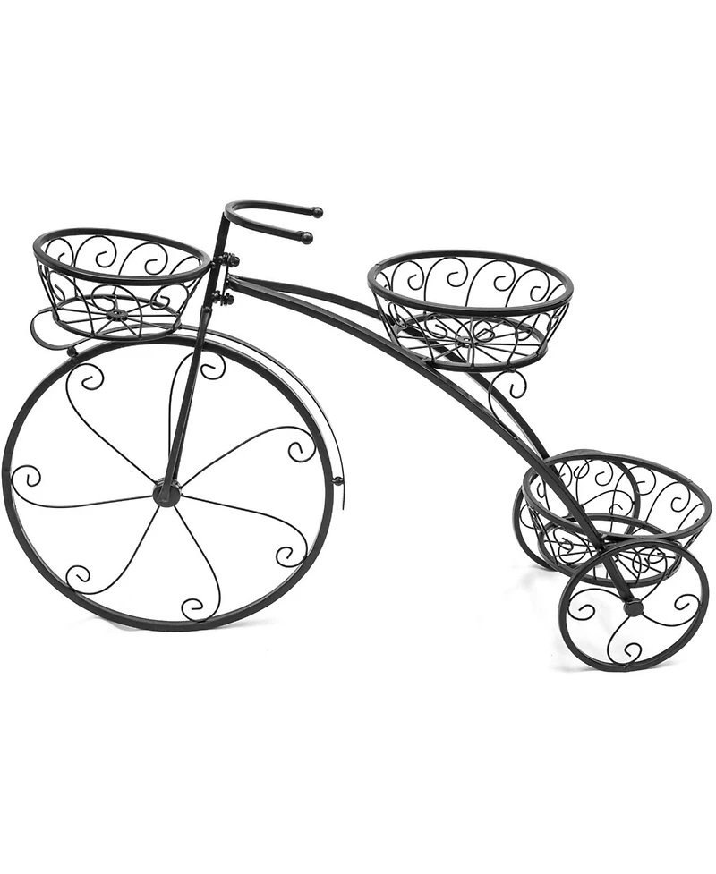 Sorbus Flower Cart Pot Display Rack - Bronze