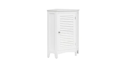 Corner Storage Cabinet Free Standing Bathroom Cabinet with Shutter Door