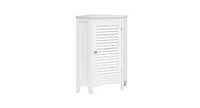 Corner Storage Cabinet Free Standing Bathroom Cabinet with Shutter Door