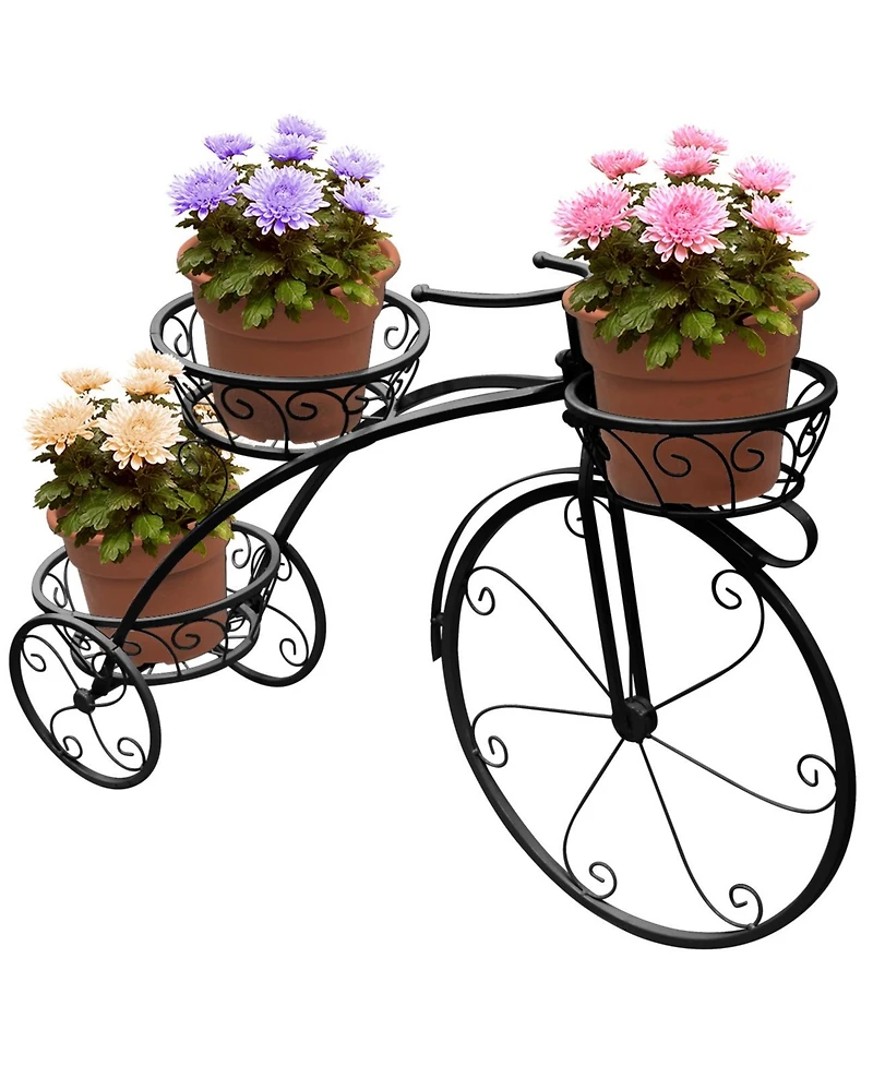 Sorbus Flower Cart Pot Display Rack - Bronze