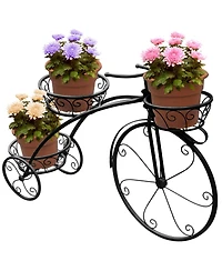 Sorbus Flower Cart Pot Display Rack - Bronze