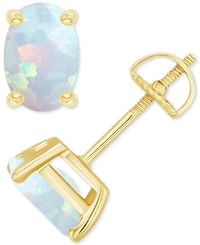Lab-Grown Opal Screw Back Closure Stud Earrings (5/8 ct. t.w.)
