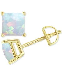 Lab-Grown Opal Square Screw Back Stud Earrings (3/4 ct. t.w.)