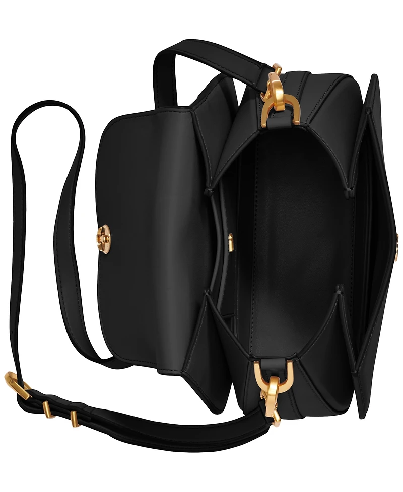 Donna Karan New York Bellerose Leather Flap Crossbody