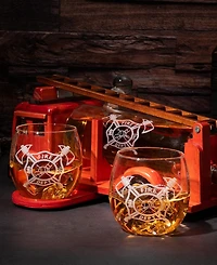 The Wine Savant Firetruck Decanter, Set of 3