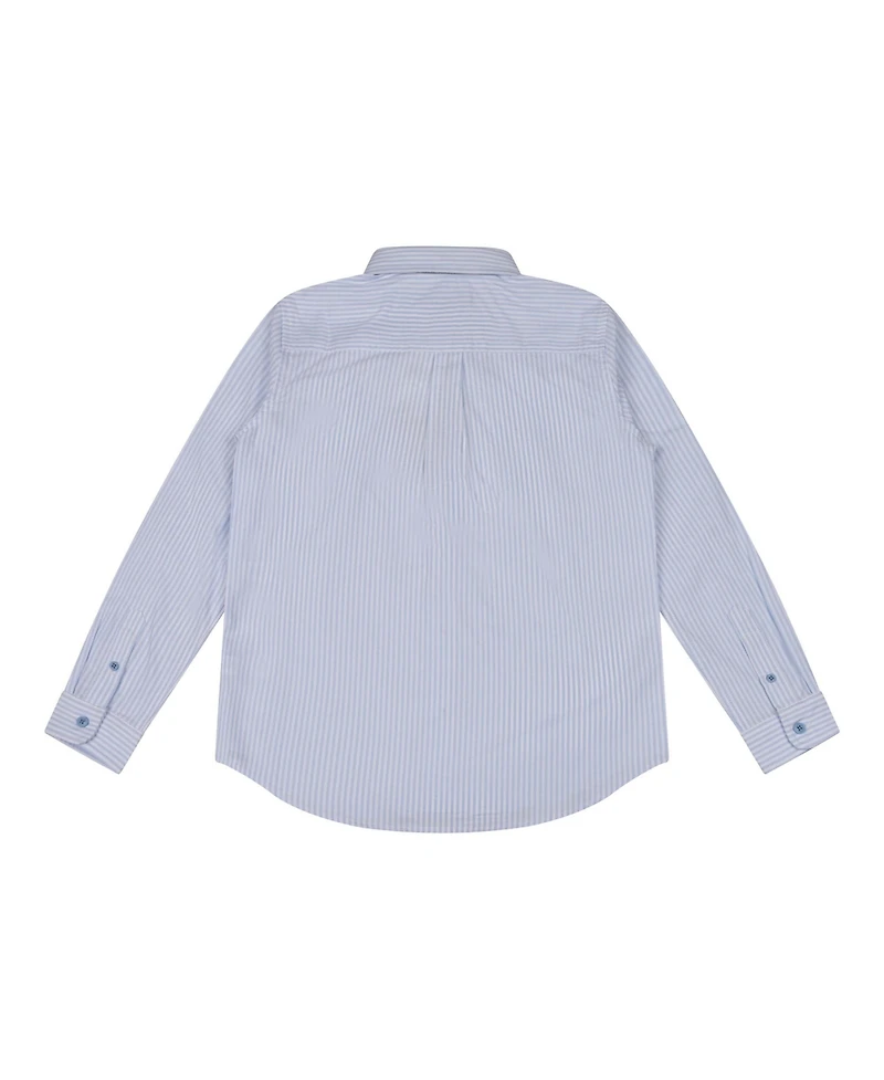 Brooks Brothers Big Boys Pinstripe Woven Long Sleeve Oxford Shirt