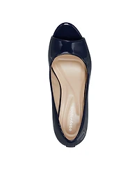 Easy Spirit Women's Coleen Open-Toe Slip-On Dress Wedges