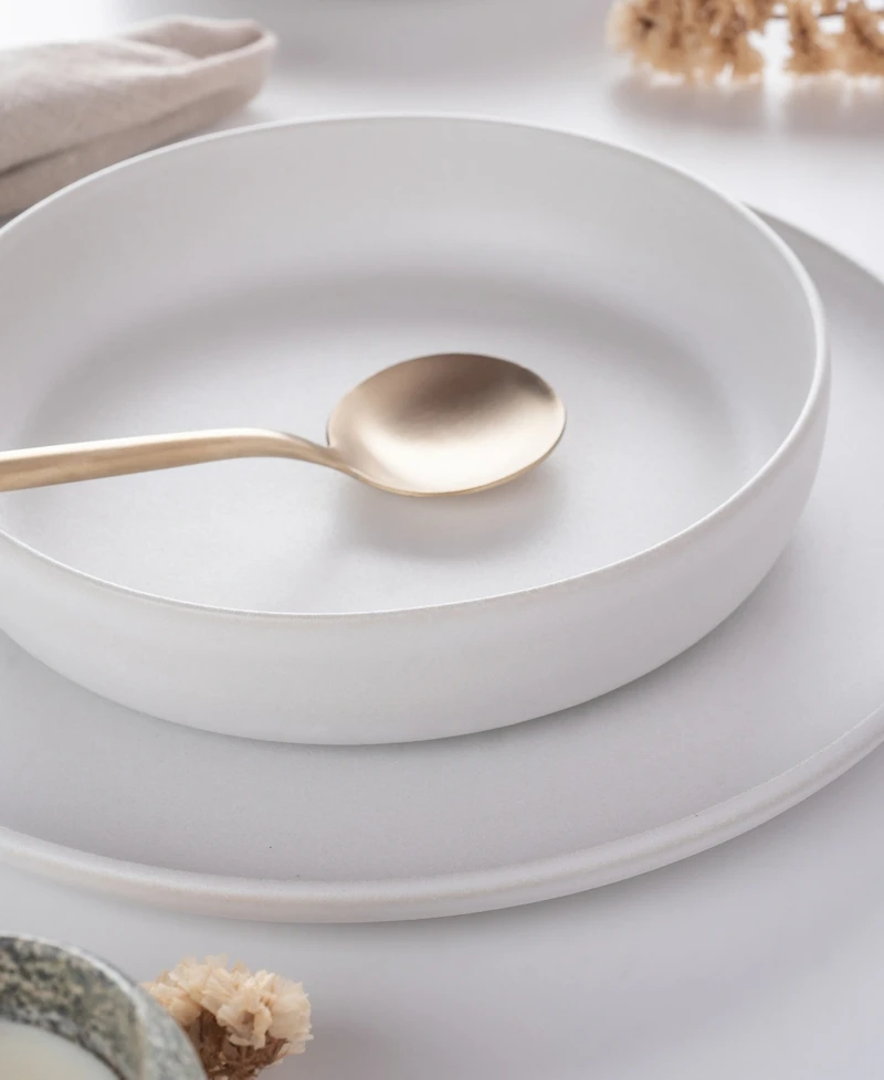 Porto by Stone Lain Macchio Stoneware 24 Pc. Dinnerware Set, Service for 8