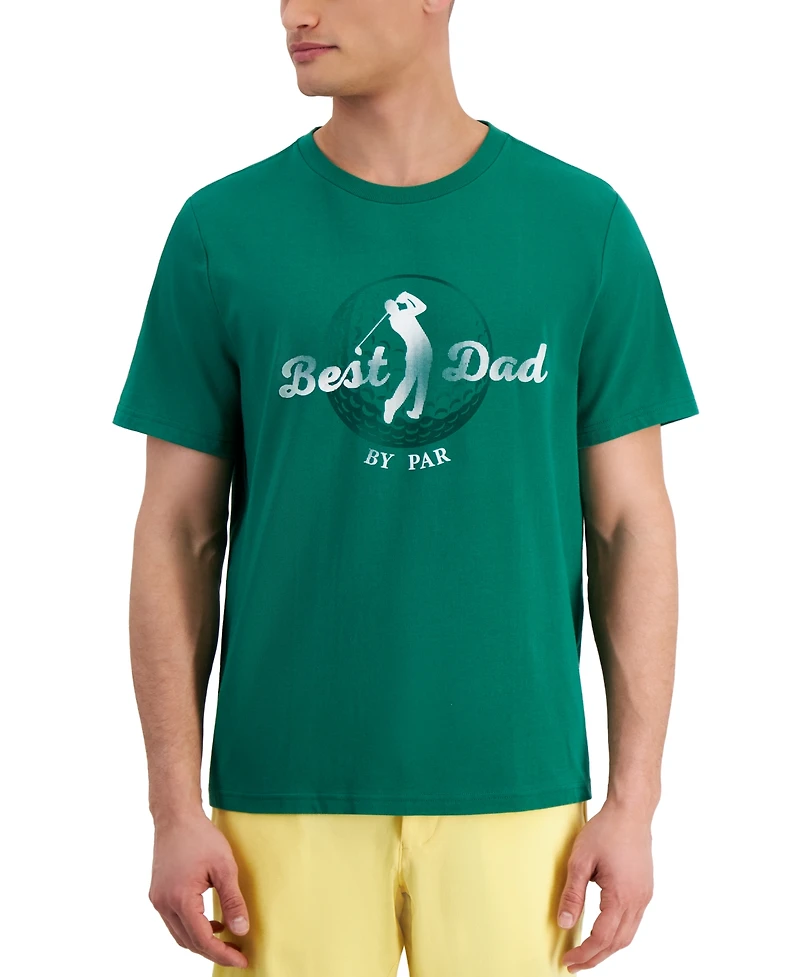 Club Room Men's Best Dad By Par Regular-Fit Graphic T-Shirt, Created for Macy's