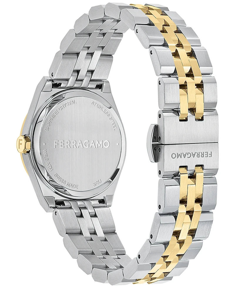 Salvatore Ferragamo Women's Swiss Two-Tone Stainless Steel Bracelet Watch 28mm