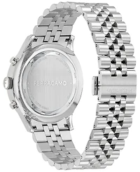 Salvatore Ferragamo Men's Swiss Chronograph Stainless Steel Bracelet Watch 42mm