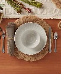 Lenox French Perle Scallop Dinner Plates, Set of 4