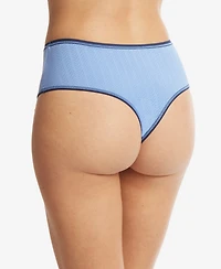 Hanky Panky Women's Move Calm High Rise Thong Underwear 2P1664