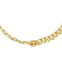 Bling Jewelry Boho Foot Lace Chain Anchor link Flat Marina Chain Anklet Ankle Bracelet For Women 18K Gold Plated Brass 9 Inch