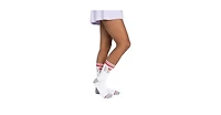 Muk Luks Women's 3 Pack Cotton Compression Crew Socks, Lavender, One