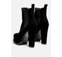 Spire Suede Block Heeled Boots