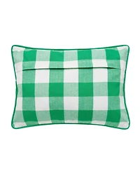 12" x 16" St. Patrick's Day Shamrock "Luck" Rectangle Cotton Accent Throw Pillow