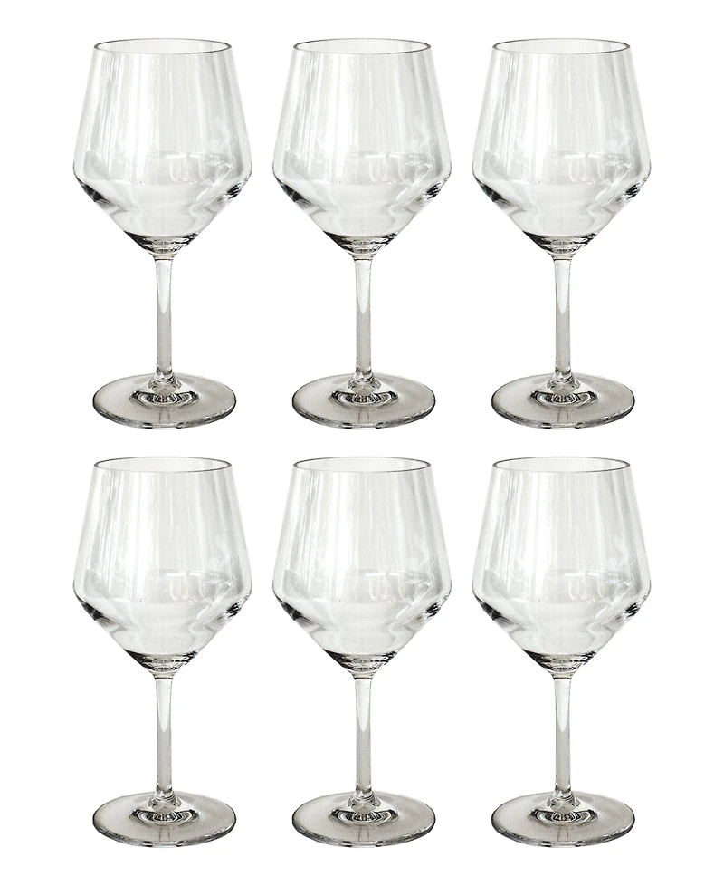 Abode Homewares Angle Goblets 23 oz, Set of 6