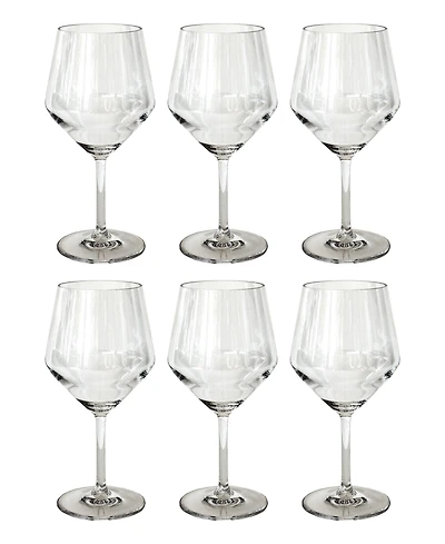 Abode Homewares Angle Goblets 23 oz, Set of 6