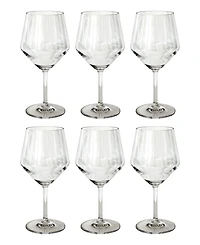 Abode Homewares Angle Goblets 23 oz, Set of 6