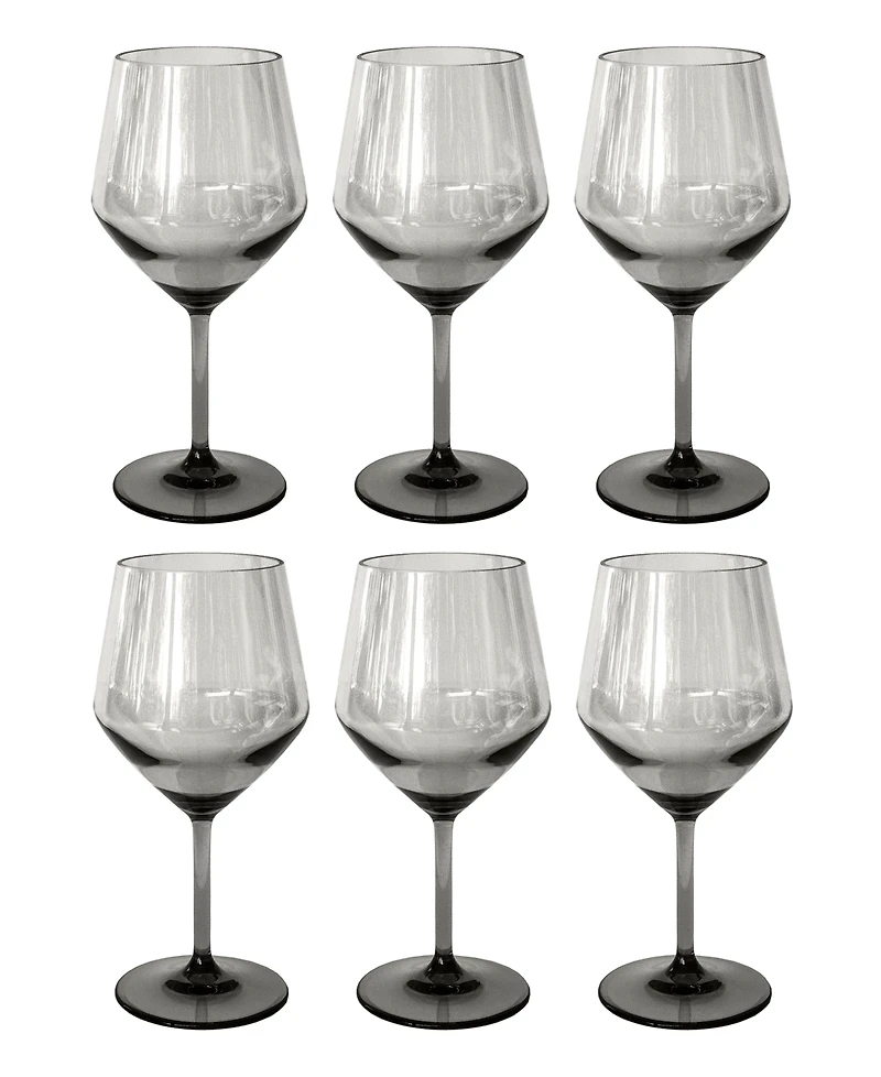 Abode Homewares Angle Goblets 23 oz, Set of 6