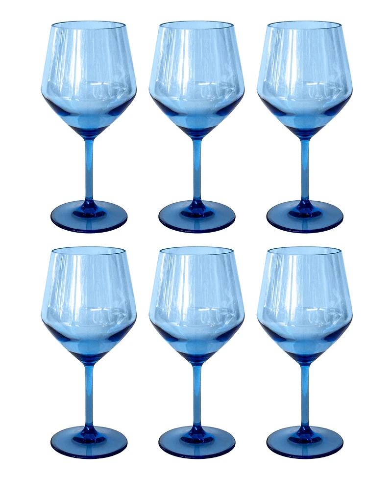 Abode Homewares Angle Goblets 23 oz, Set of 6
