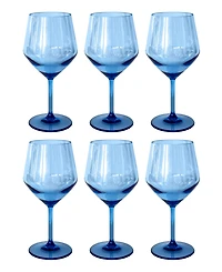 Abode Homewares Angle Goblets 23 oz, Set of 6