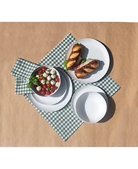 Abode Homewares Natureone Craft Soft Matte Finish Coupe Dinner Plates, Set of 6