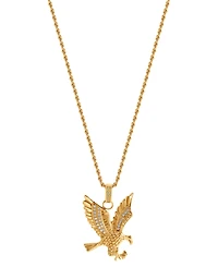 Blackjack Men's Cubic Zirconia Eagle 24" Pendant Necklace