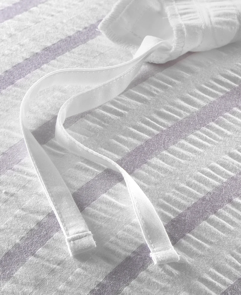 Last Act! Charter Club Seersucker Ombre Stripe, King Duvet Cover Set, Exclusively at Macy's