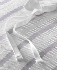 Last Act! Charter Club Seersucker Ombre Stripe, King Duvet Cover Set, Exclusively at Macy's