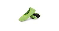 Muk Luks Women's 2 Pair Travel Ballerina Slipper Set