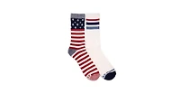 Muk Luks Men's 2 Pack Crew Socks