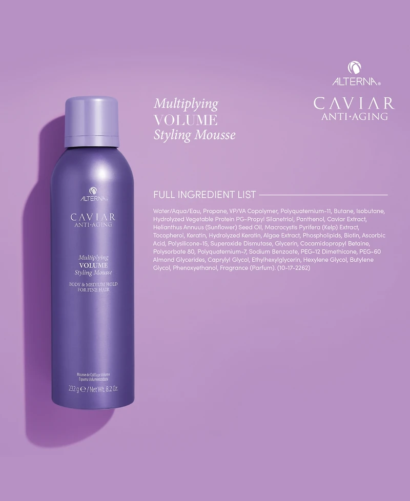 Alterna Caviar Multiplying Volume Styling Mousse, 8.2 oz.