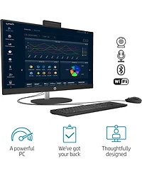 Hp Essential 27-cr0000t All-in-One, 27" Fhd 1920 1080 Non-touch 60Hz, Intel Core i7-1355U, Intel Uhd Graphics, 8GB DDR4 Sodimm Ram, 512GB PCIe M.2 Ssd