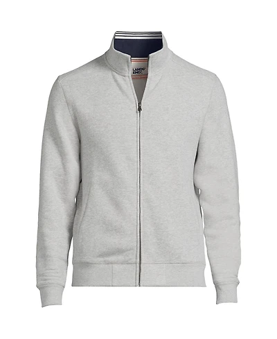 Lands' End Men's Long Sleeve Serious Sweatshirt Mock Full Zip