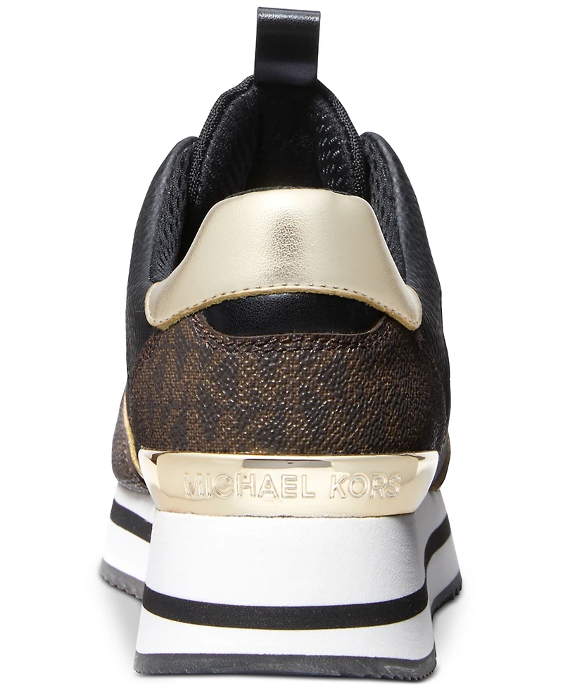 Michael Kors Women's Raina Lace-Up Trainer Running Sneakers