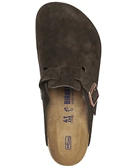 Birkenstock Men's Boston Soft Footbed Suede Leather Clogs from Finish Line