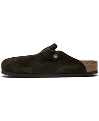Birkenstock Men's Boston Soft Footbed Suede Leather Clogs from Finish Line