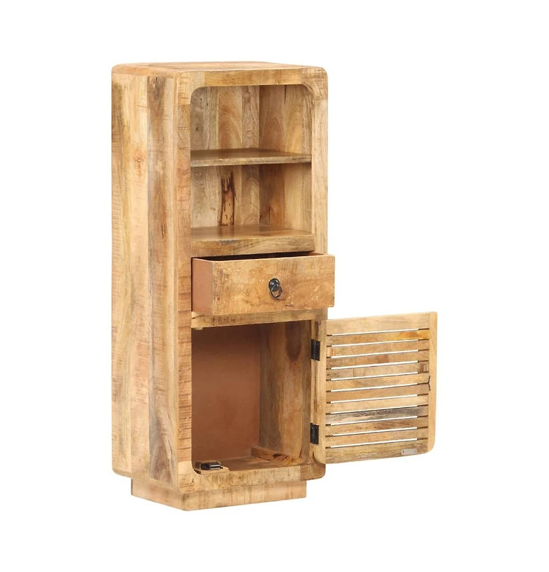 Highboard 17.7"x12.6"x43.3" Rough Mango Wood