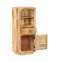 Highboard 17.7"x12.6"x43.3" Rough Mango Wood