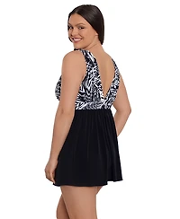 Longitude by Mimi Flamingo Women's Goddess Swim Dress